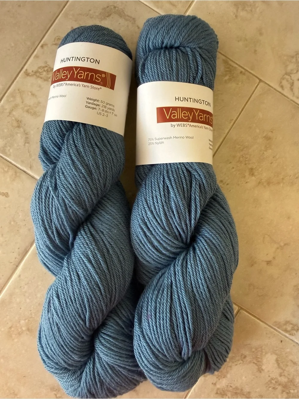 Valley Yarns Huntington Superwash Merino Wool - Dusty Blue